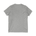 V-Neck Tee — "I Was Born at a Very Young Age and It's Been Downhill Since" Funny Adulting Shirt