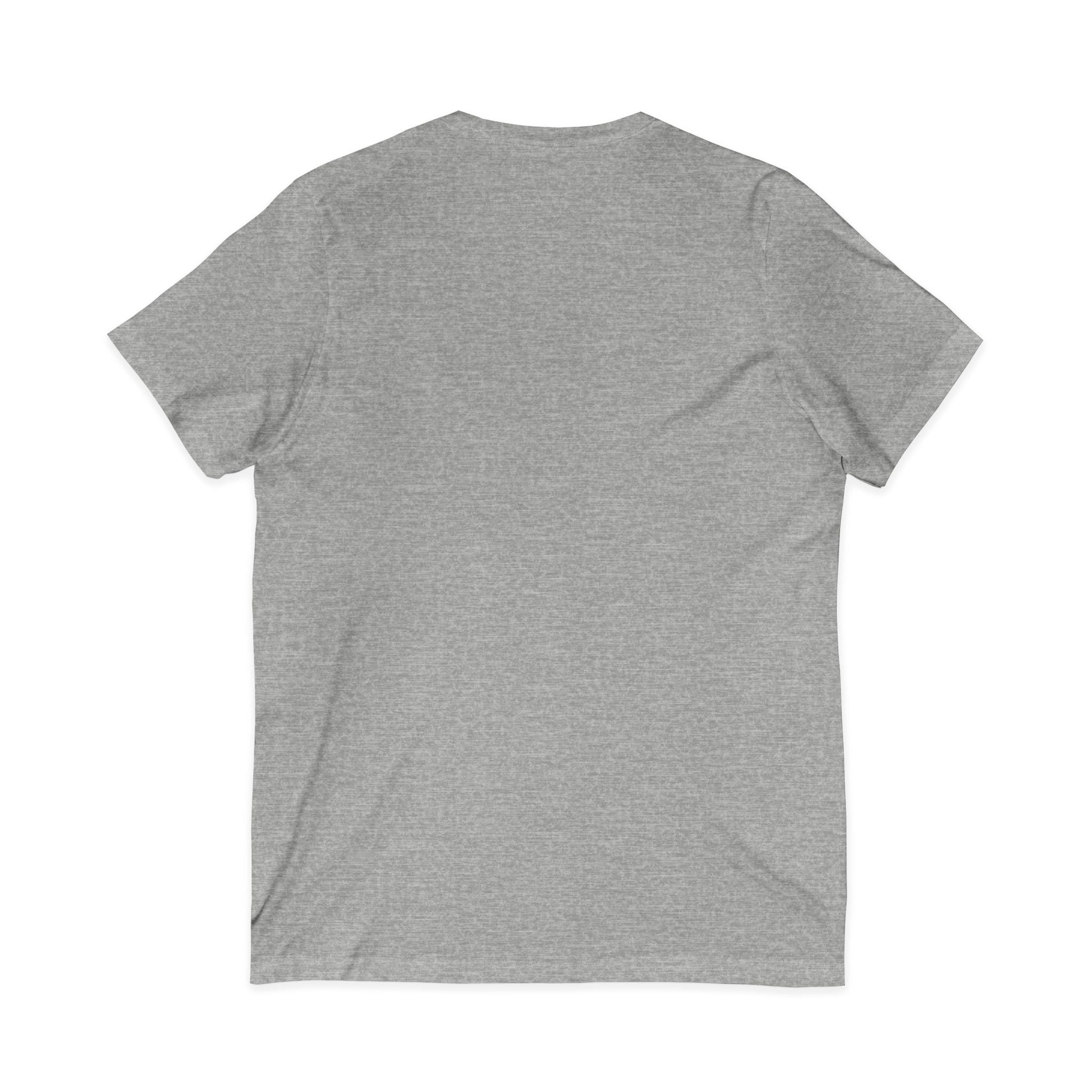 V-Neck Tee — "I Was Born at a Very Young Age and It's Been Downhill Since" Funny Adulting Shirt
