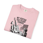 Guitar Lover T‑Shirt — "My Guitar Has Heard Things" Acoustic Music Tee
