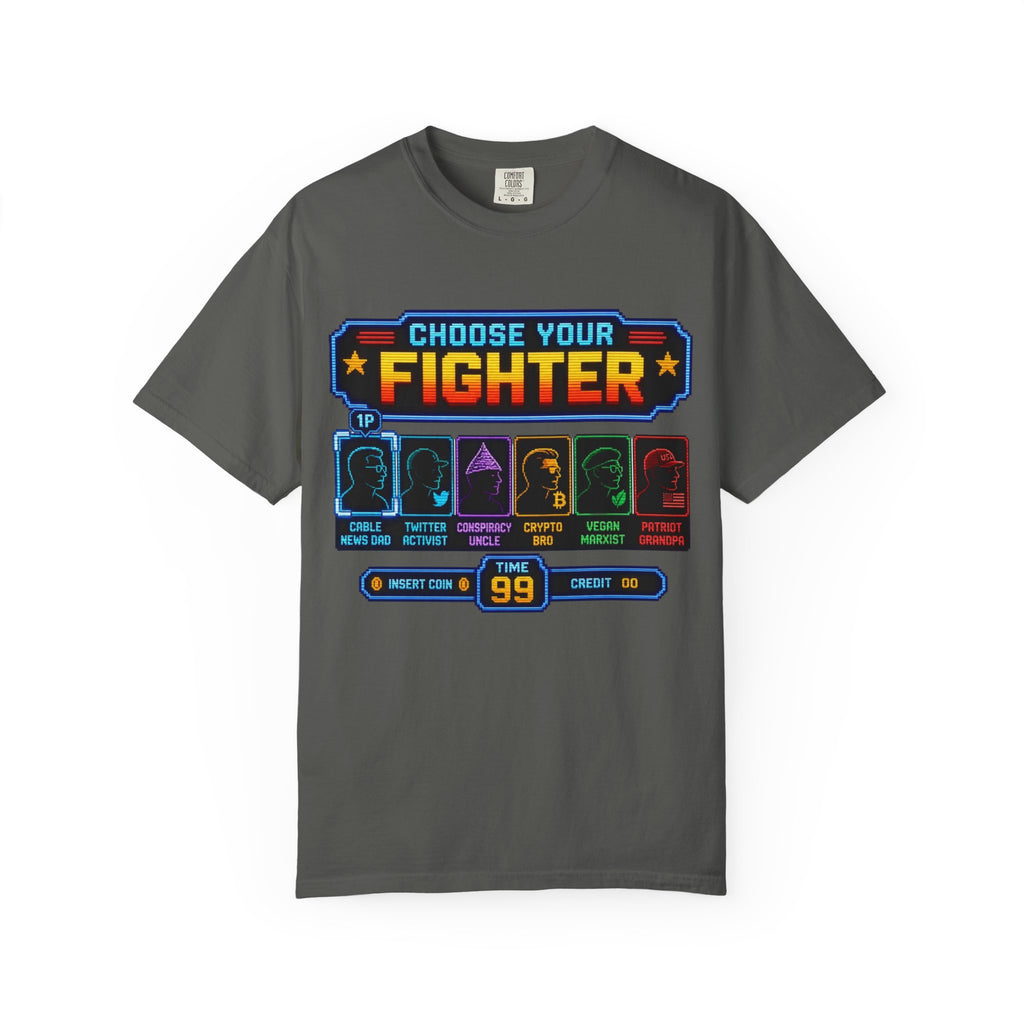 Choose Your Fighter Retro Arcade T-Shirt