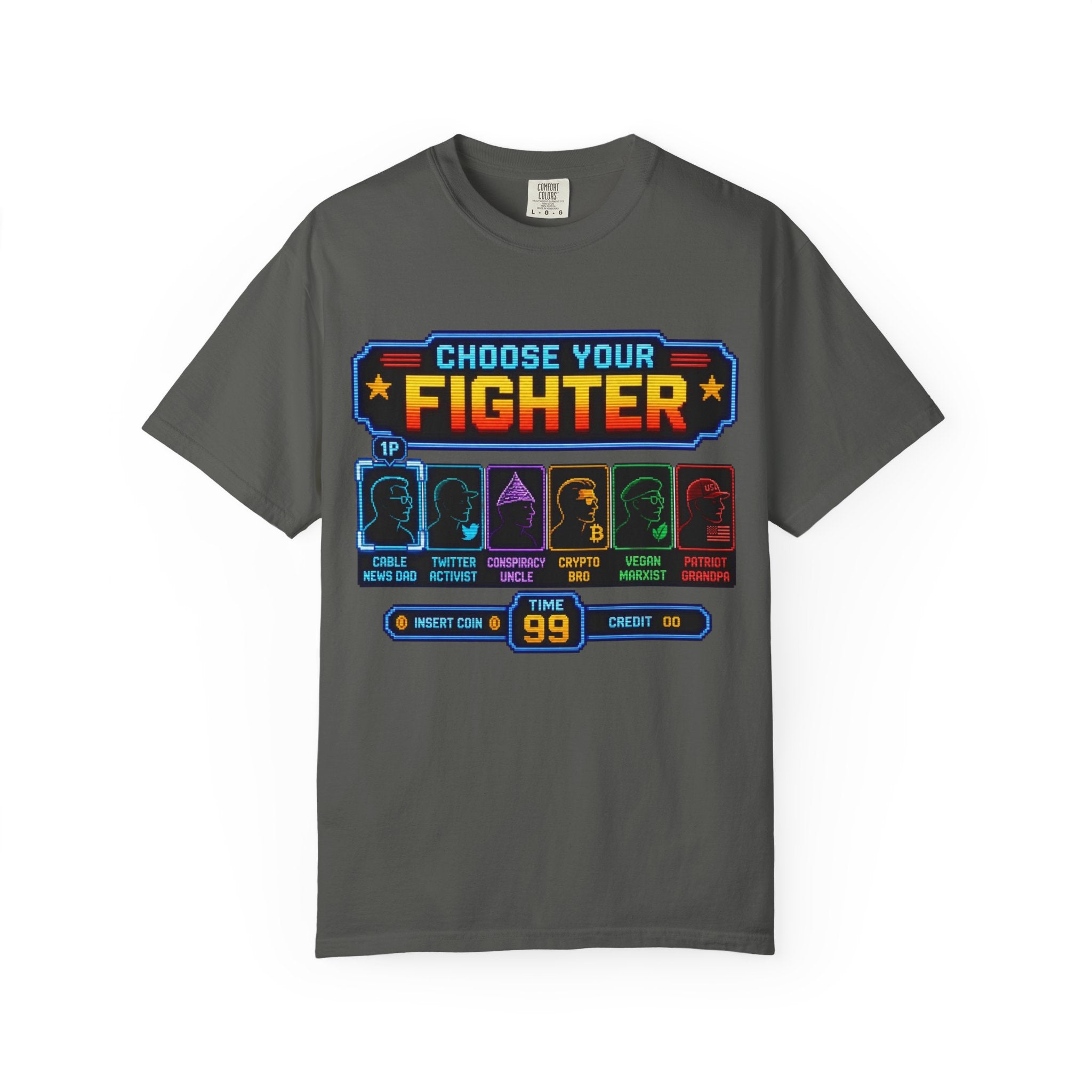 Choose Your Fighter Retro Arcade T-Shirt