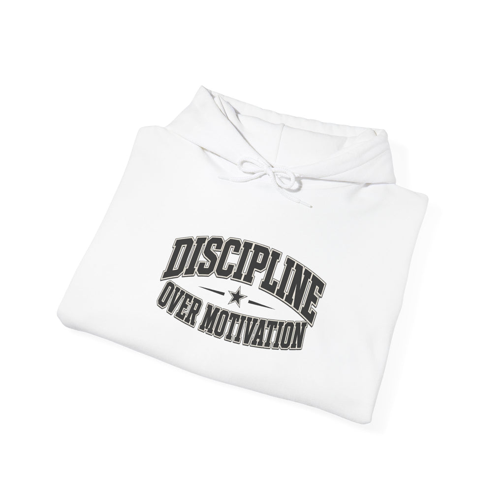 Discipline Over Motivation Hoodie – Motivational Gym Hoodie