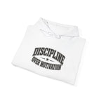 Discipline Over Motivation Hoodie – Motivational Gym Hoodie