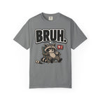 Bruh Raccoon Graphic T-Shirt — Lazy Chill Cartoon Tee