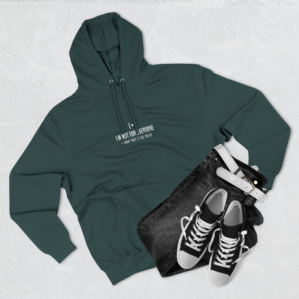 Minimal Embroidered Fleece Hoodie