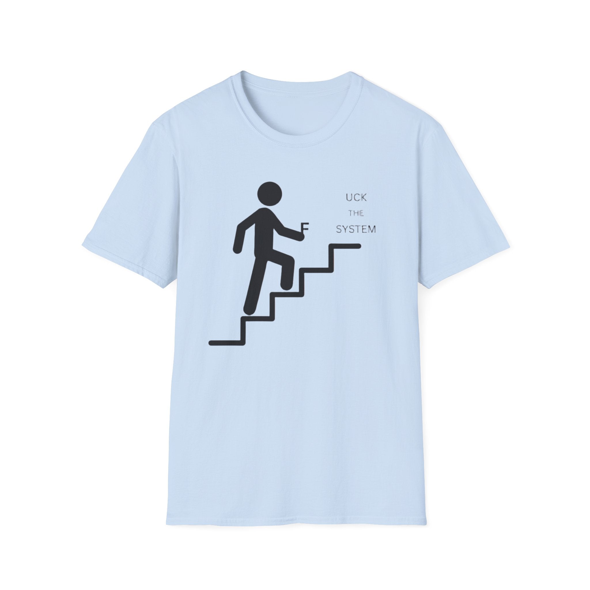 Stairway to F System T-Shirt — Minimalist Climbing Graphic Tee