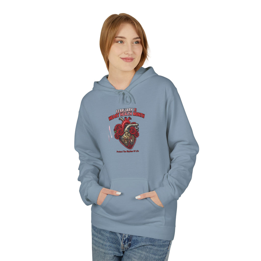 Hockey Heart Shield Hoodie — Proud to Play 'Til the End