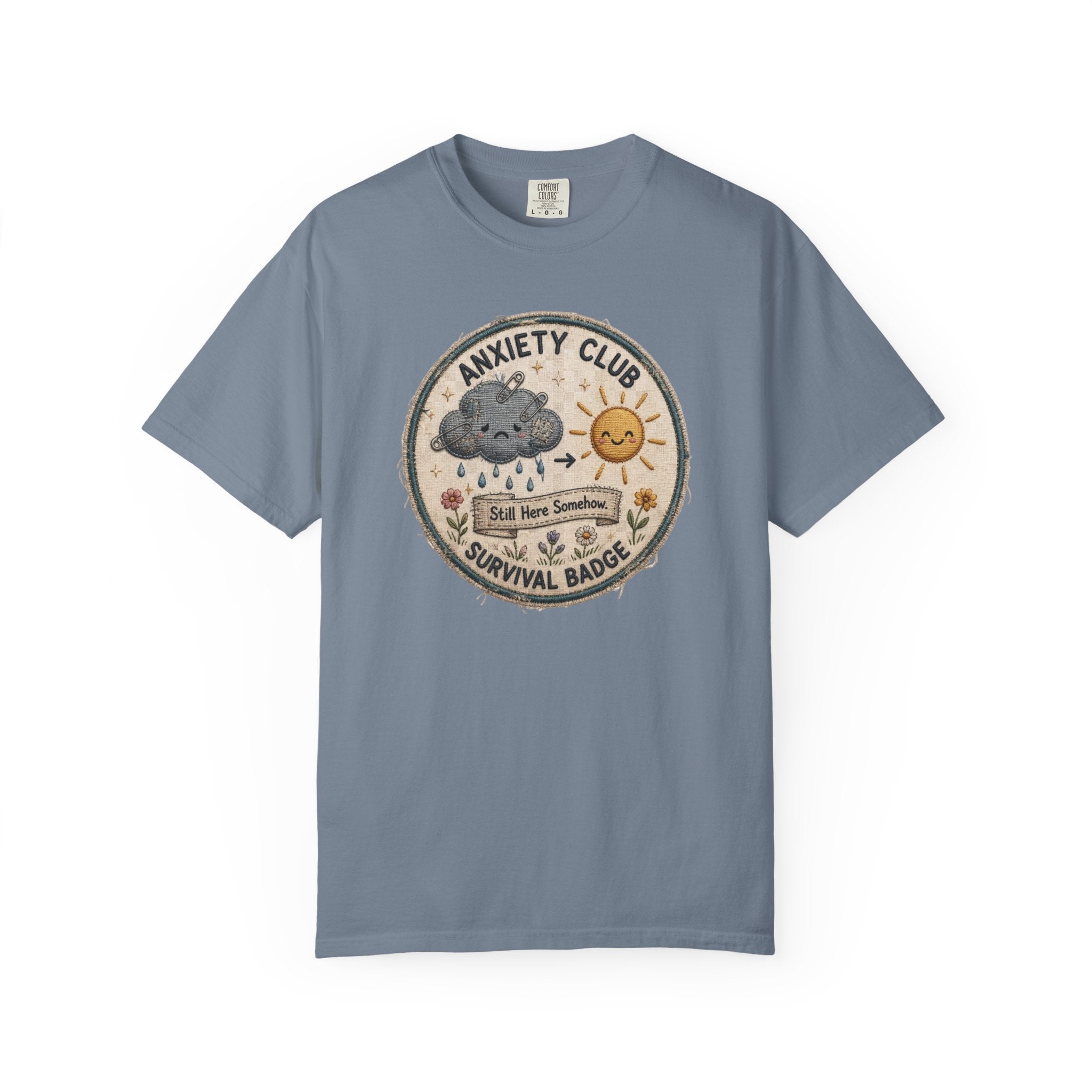 Anxiety Club Survival Badge T-Shirt