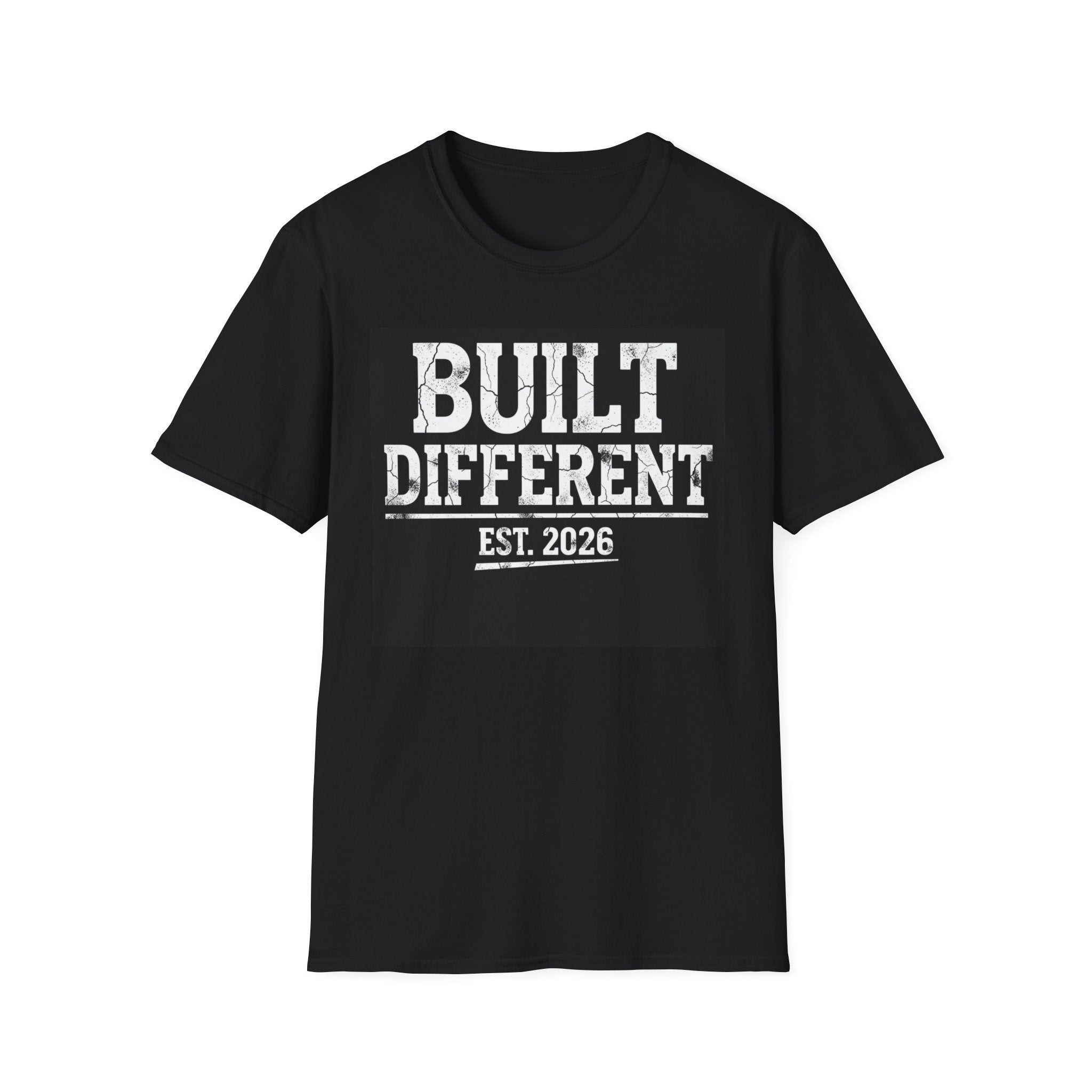 Built Different T-Shirt – "Built Different Est. 2026" Motivational Graphic Tee