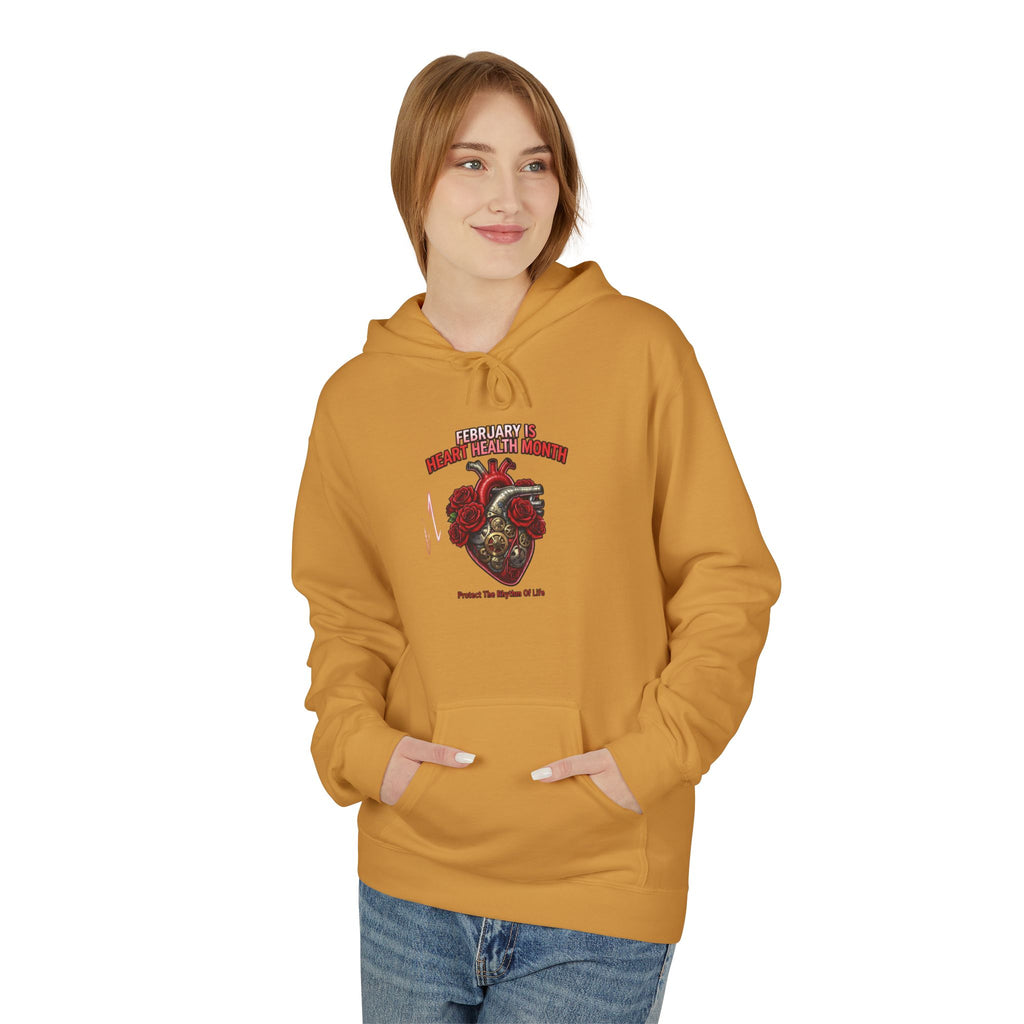 Hockey Heart Shield Hoodie — Proud to Play 'Til the End