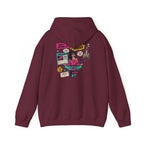 Retro Inspo Hoodie — 'Nope' Meditation Collage Graphic Hooded Sweatshirt