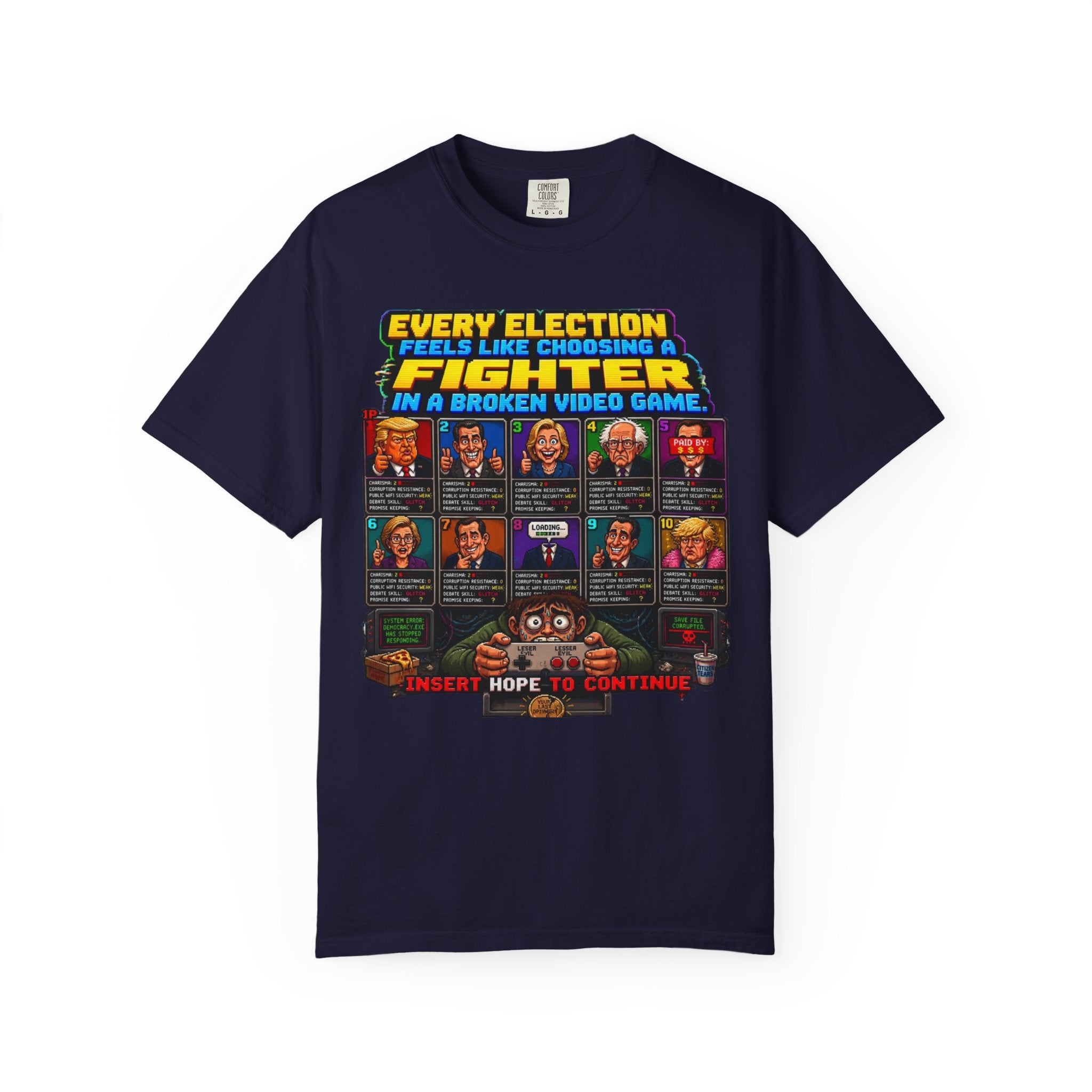 Retro Video Game 'Every Election Feels Like Choosing a Fighter' T-Shirt