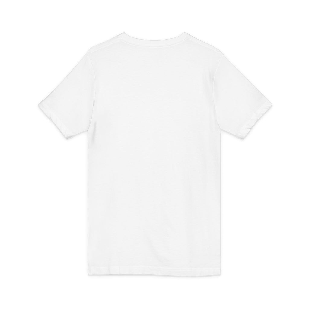V-Neck Tee — "I Was Born at a Very Young Age and It's Been Downhill Since" Funny Adulting Shirt