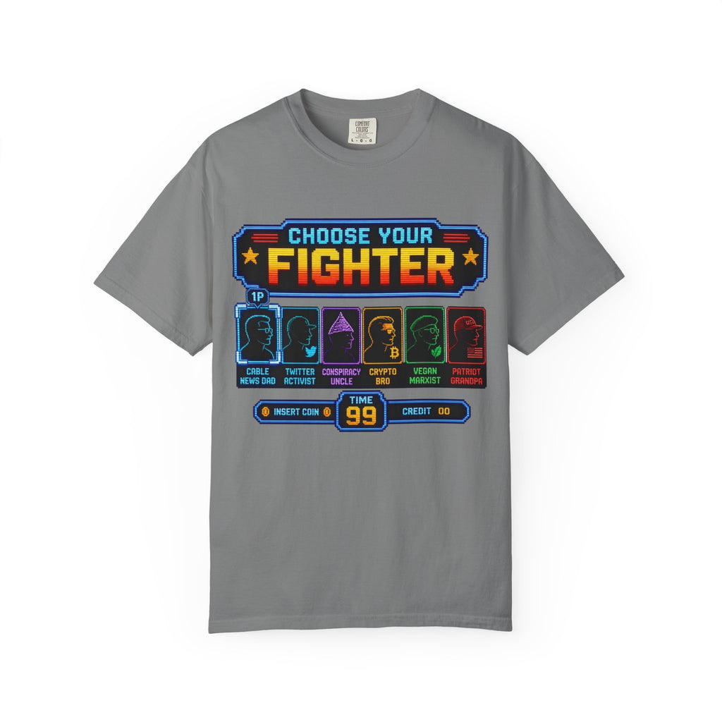 Choose Your Fighter Retro Arcade T-Shirt