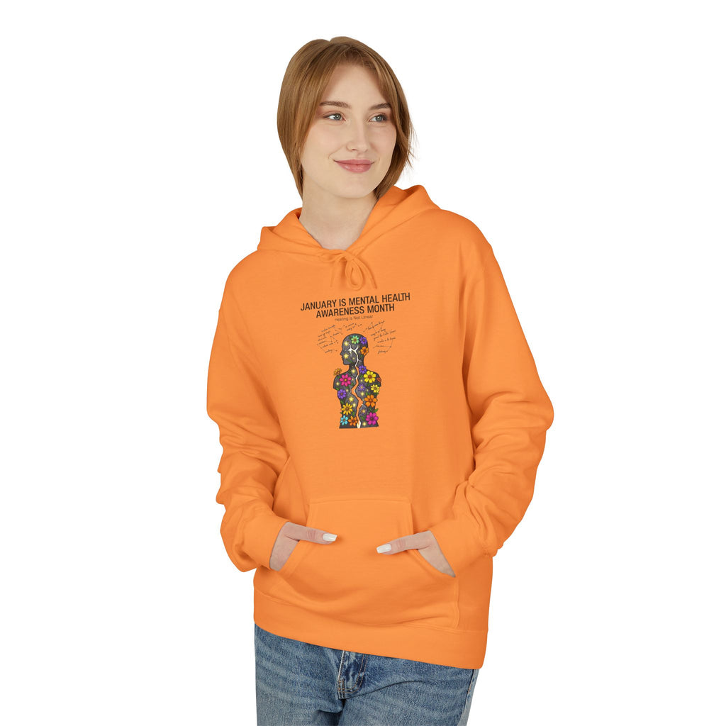 Mental Health Awareness Hoodie – 'Be Real, Be Heard' Supportive Graphic Pullover