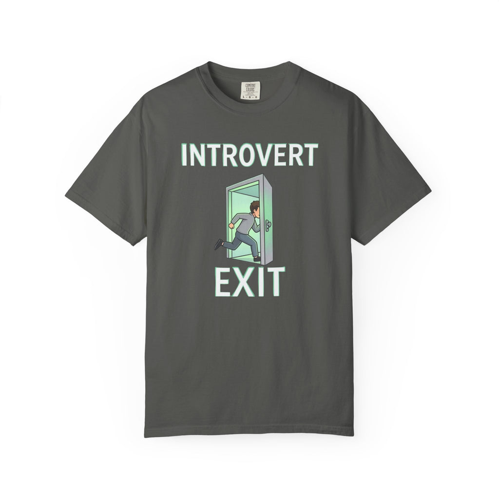 Introvert Exit T-Shirt — Funny Introvert Graphic Tee