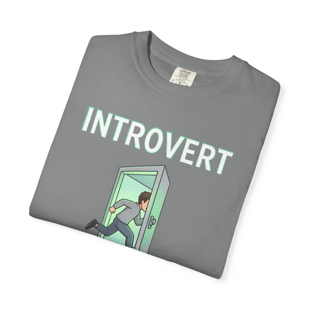Introvert Exit T-Shirt — Funny Introvert Graphic Tee