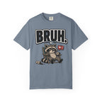 Bruh Raccoon Graphic T-Shirt — Lazy Chill Cartoon Tee