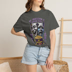 Theater Masks Popcorn Tee — “My Obsession Is Watching People” Graphic T-Shirt