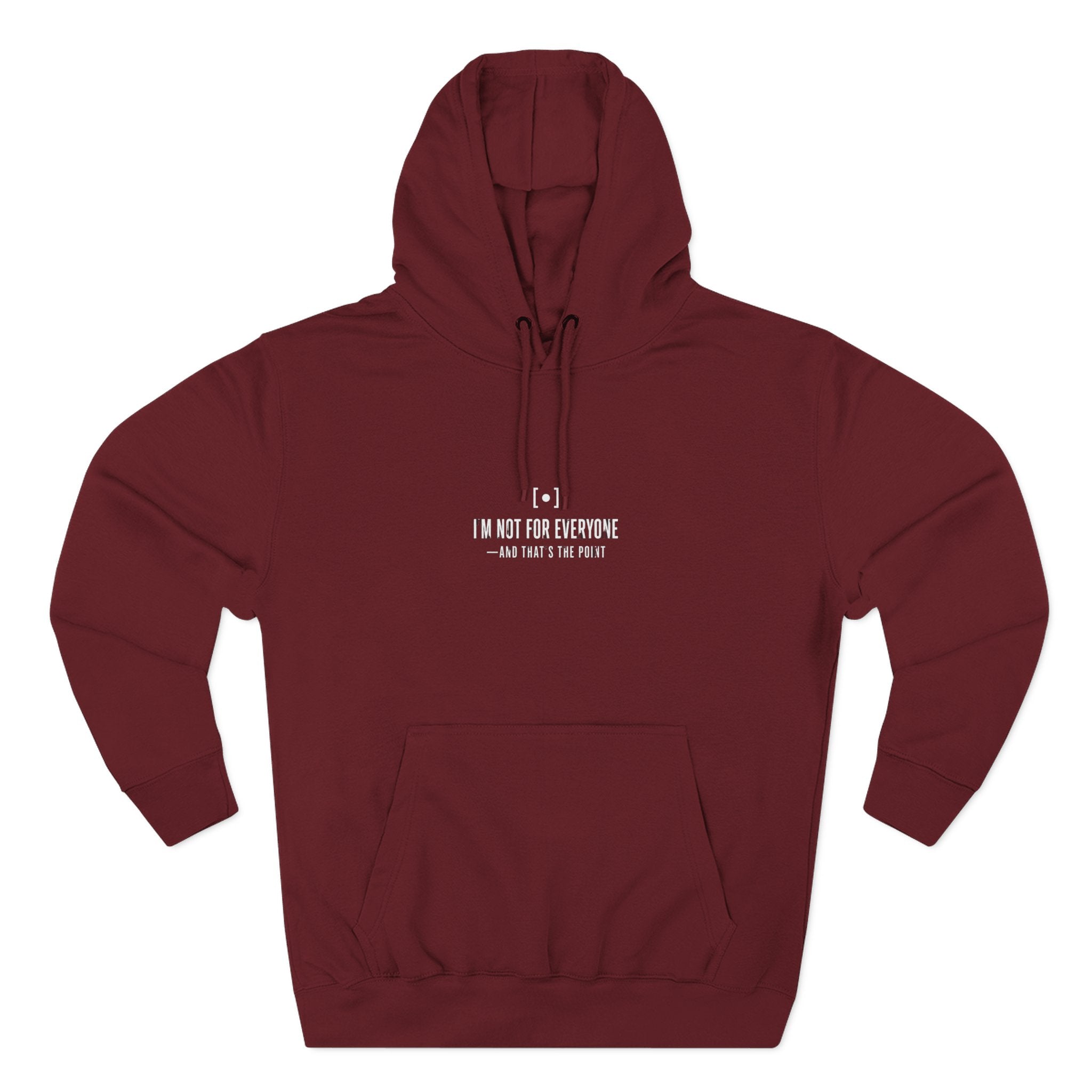 Minimal Embroidered Fleece Hoodie