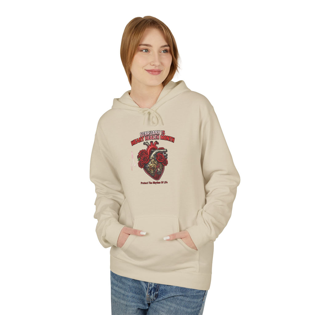 Hockey Heart Shield Hoodie — Proud to Play 'Til the End