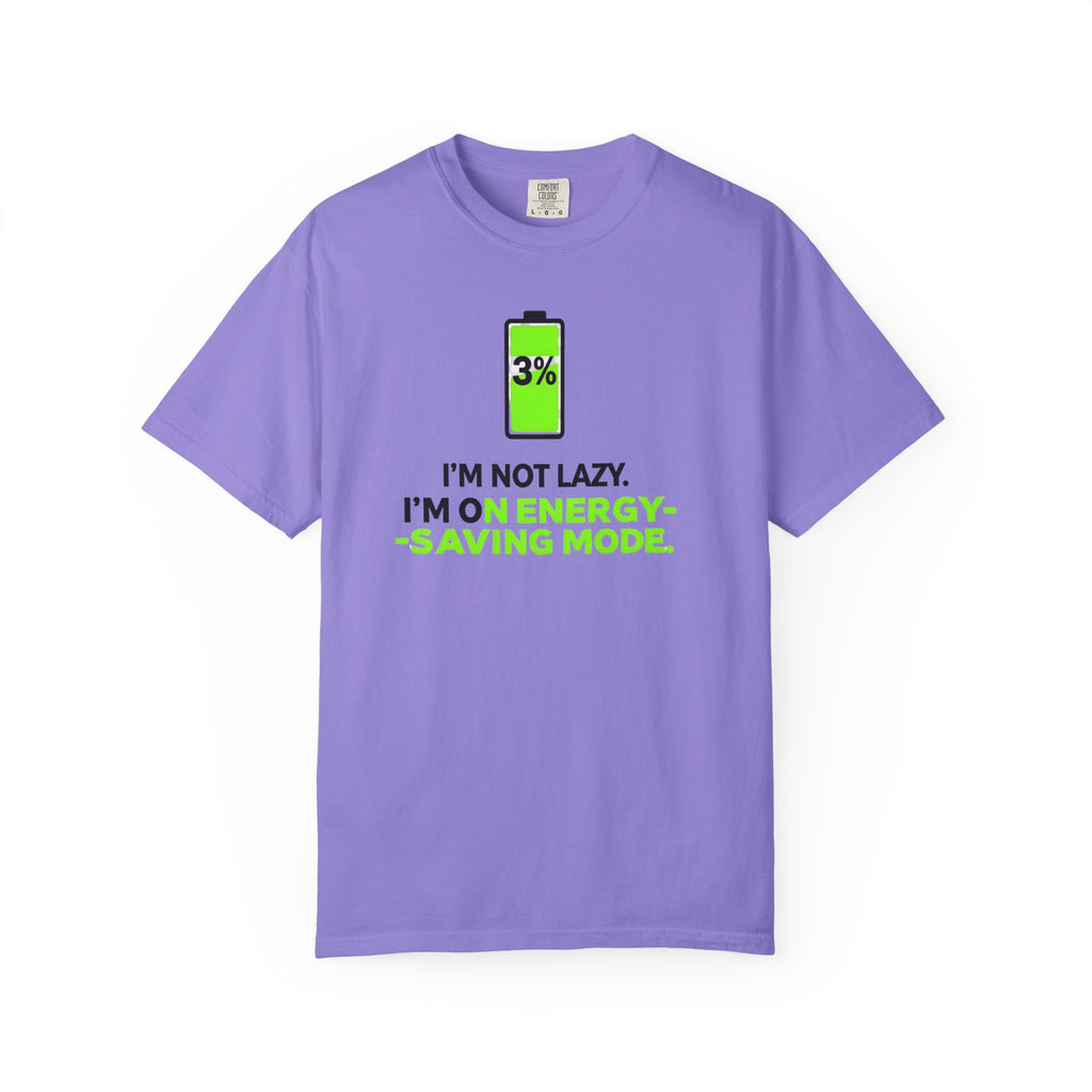 Energy-Saving Mode T-Shirt — 3% Battery Funny Graphic Tee
