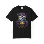 Theater Masks Popcorn Tee — “My Obsession Is Watching People” Graphic T-Shirt
