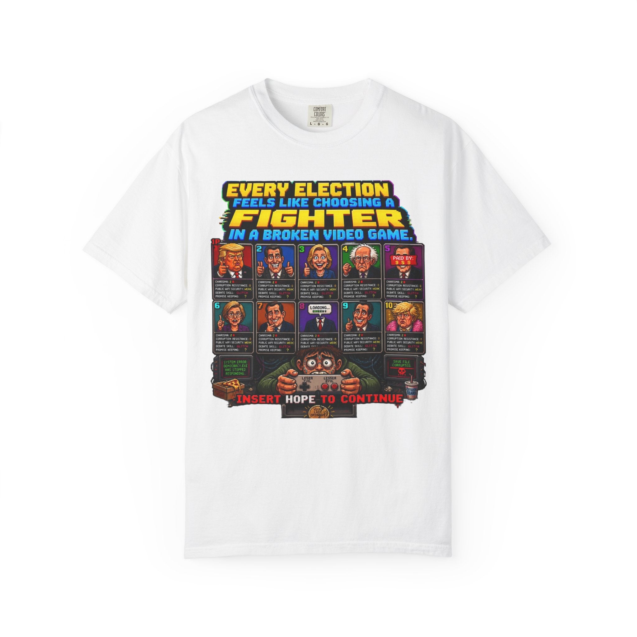 Retro Video Game 'Every Election Feels Like Choosing a Fighter' T-Shirt