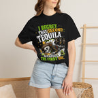 Tequila Skull T-Shirt – "I Regret That Second Tequila... And Also The First One" Funny Party Tee