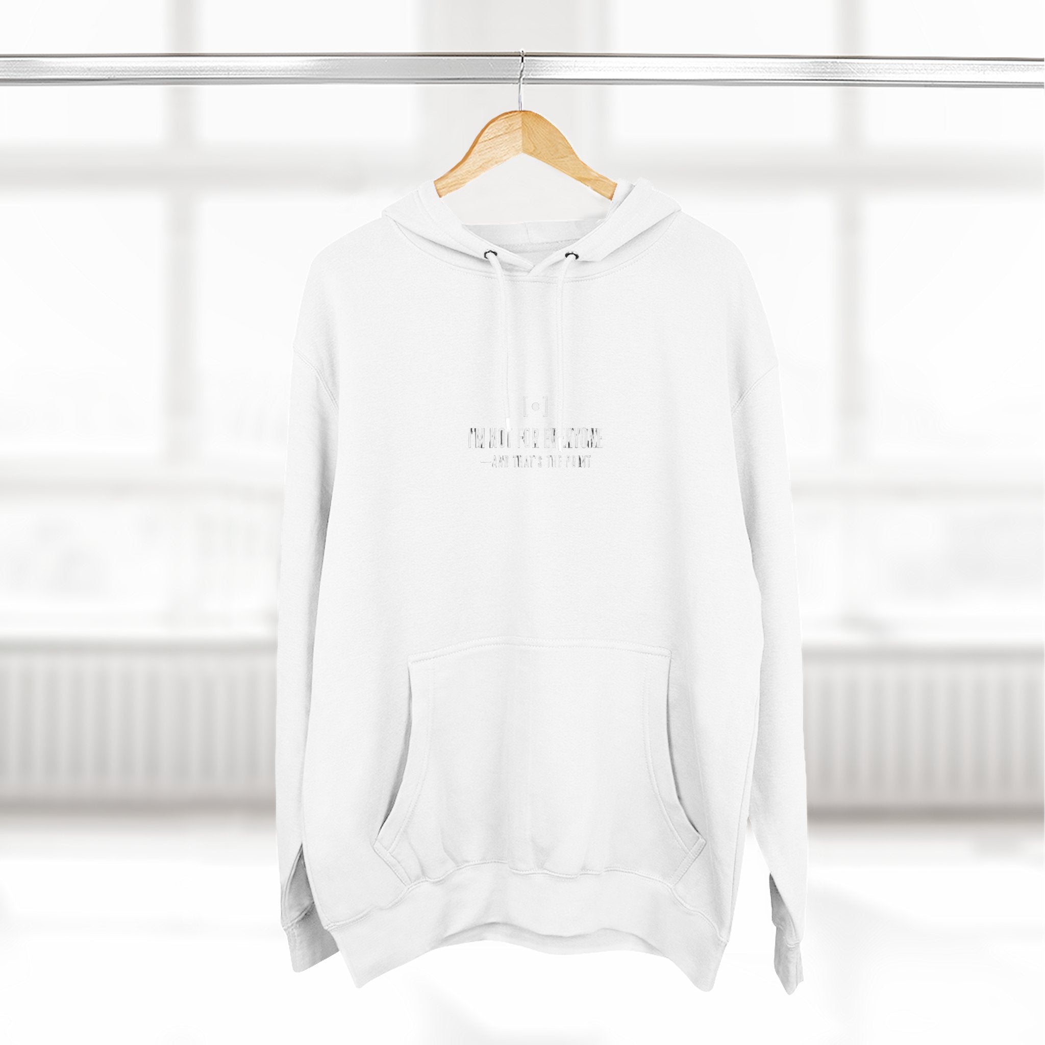 Minimal Embroidered Fleece Hoodie