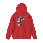 Retro Inspo Hoodie — 'Nope' Meditation Collage Graphic Hooded Sweatshirt