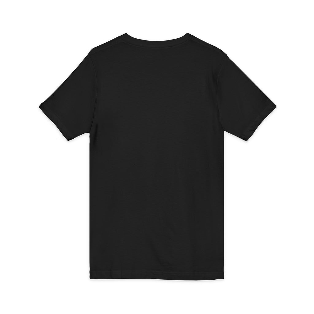 V-Neck Tee — "I Was Born at a Very Young Age and It's Been Downhill Since" Funny Adulting Shirt