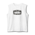 Discipline Over Motivation Muscle Tank — Motivational Gym Workout Tank Top