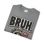 Bruh Raccoon Graphic T-Shirt — Lazy Chill Cartoon Tee
