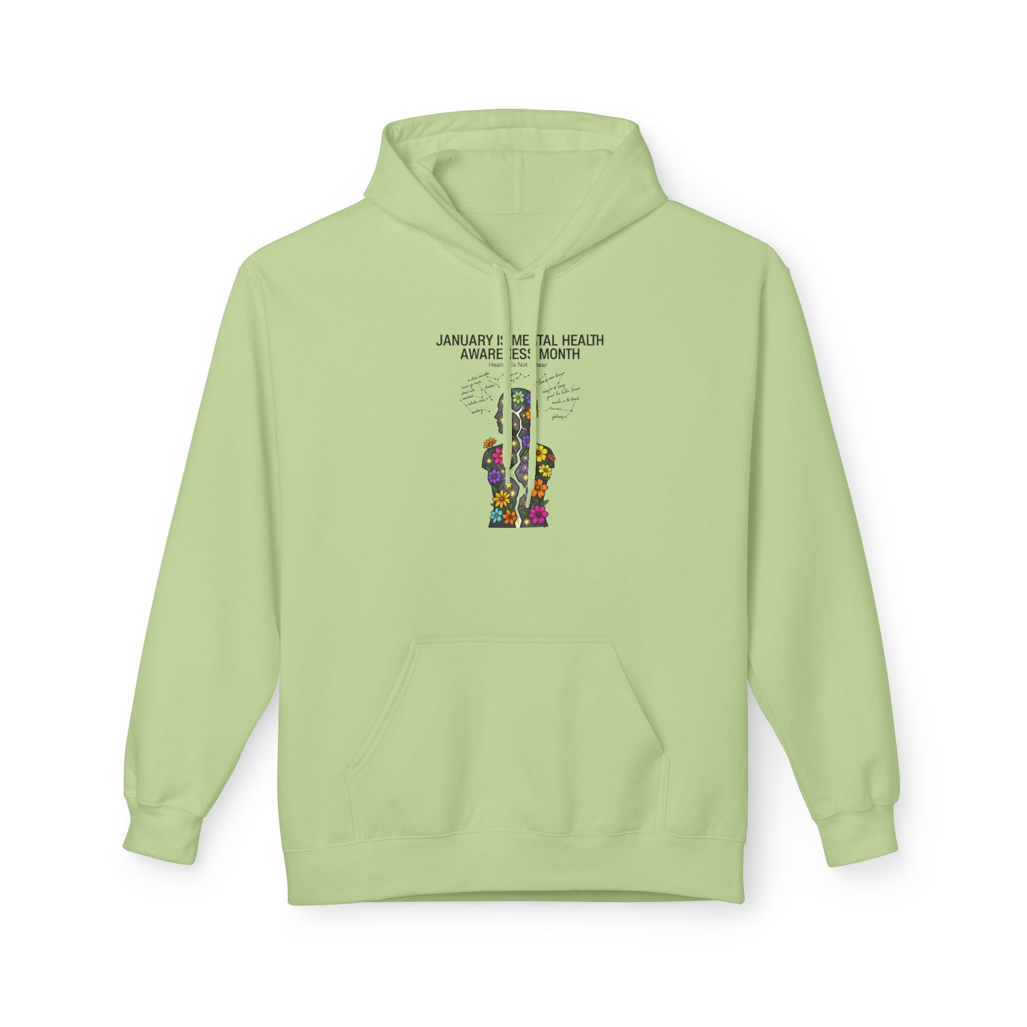 Mental Health Awareness Hoodie – 'Be Real, Be Heard' Supportive Graphic Pullover