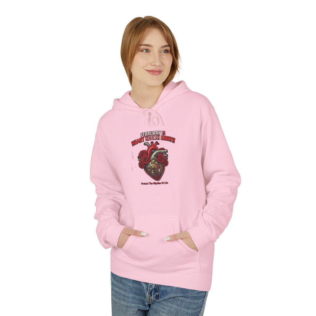 Hockey Heart Shield Hoodie — Proud to Play 'Til the End