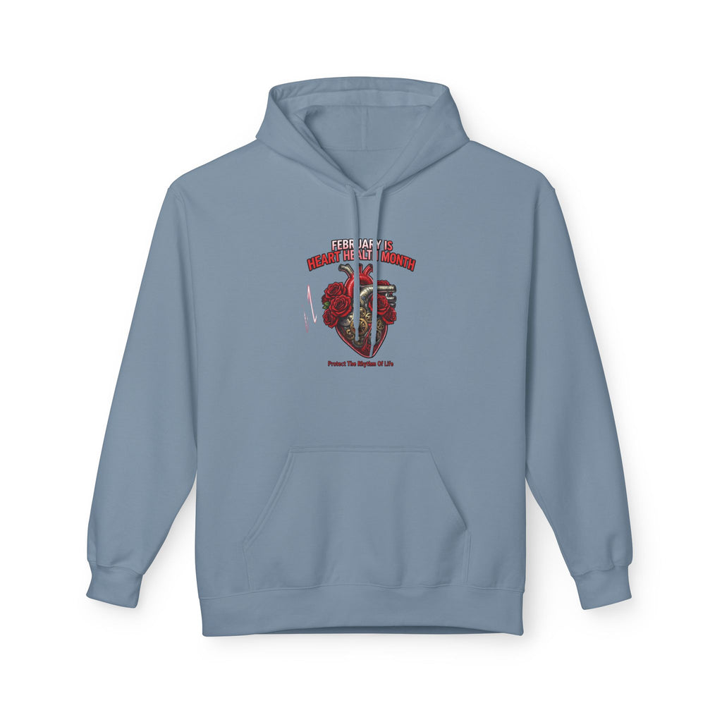 Hockey Heart Shield Hoodie — Proud to Play 'Til the End