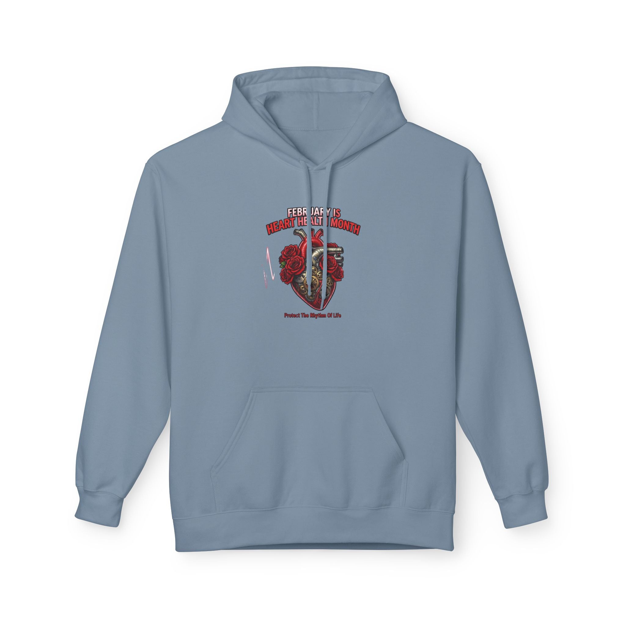 Hockey Heart Shield Hoodie — Proud to Play 'Til the End