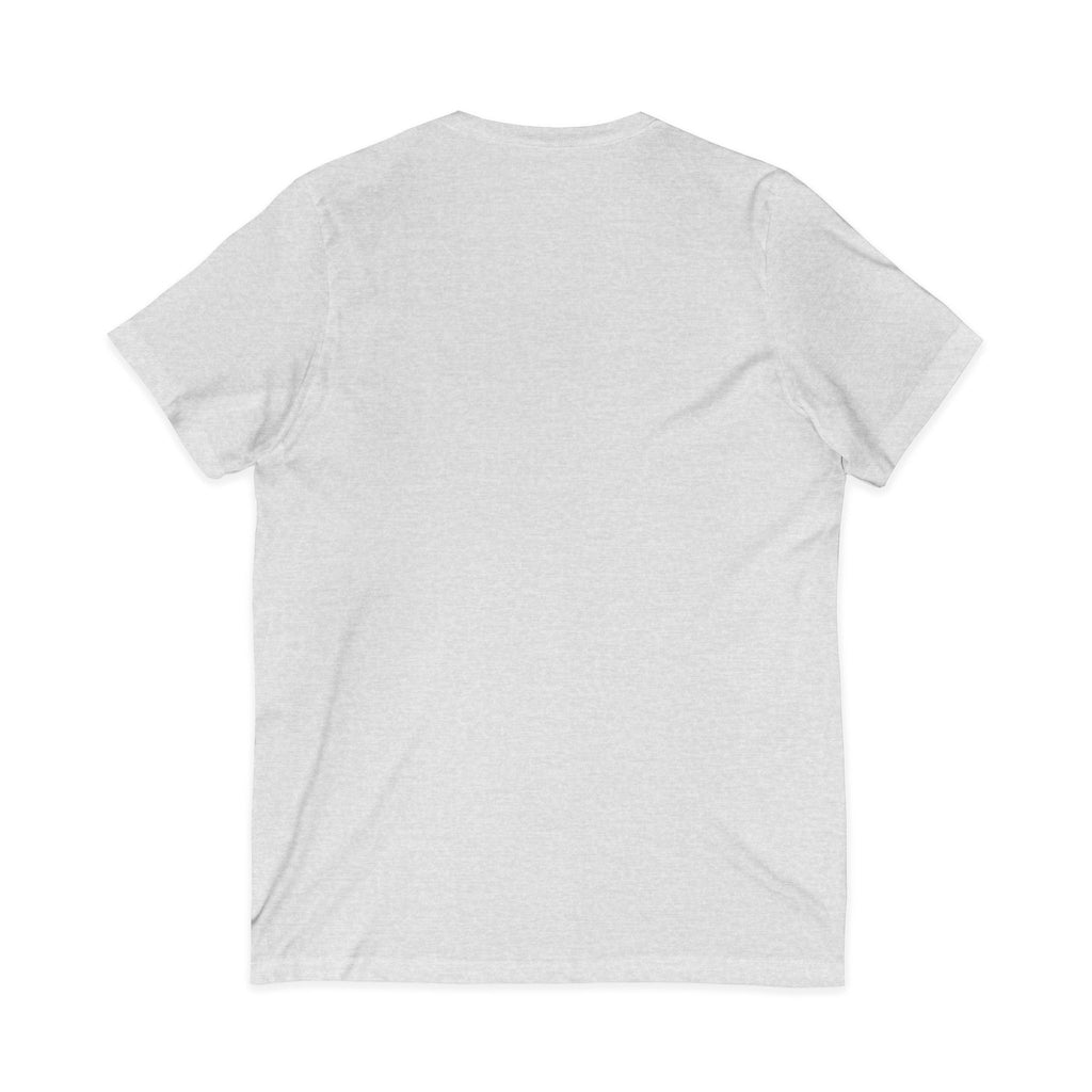 V-Neck Tee — "I Was Born at a Very Young Age and It's Been Downhill Since" Funny Adulting Shirt