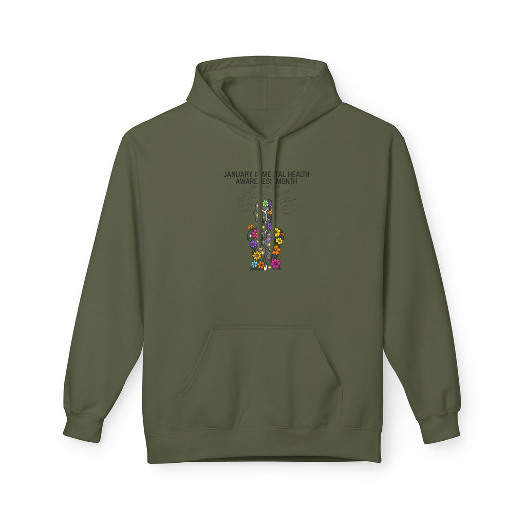 Mental Health Awareness Hoodie – 'Be Real, Be Heard' Supportive Graphic Pullover