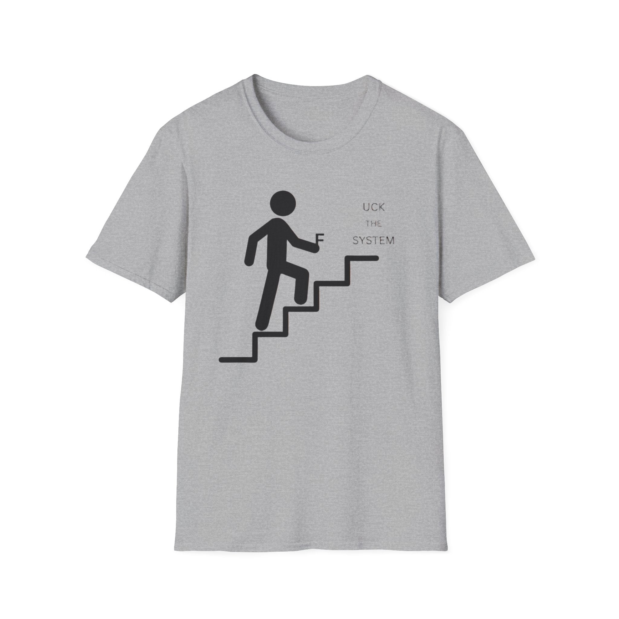 Stairway to F System T-Shirt — Minimalist Climbing Graphic Tee