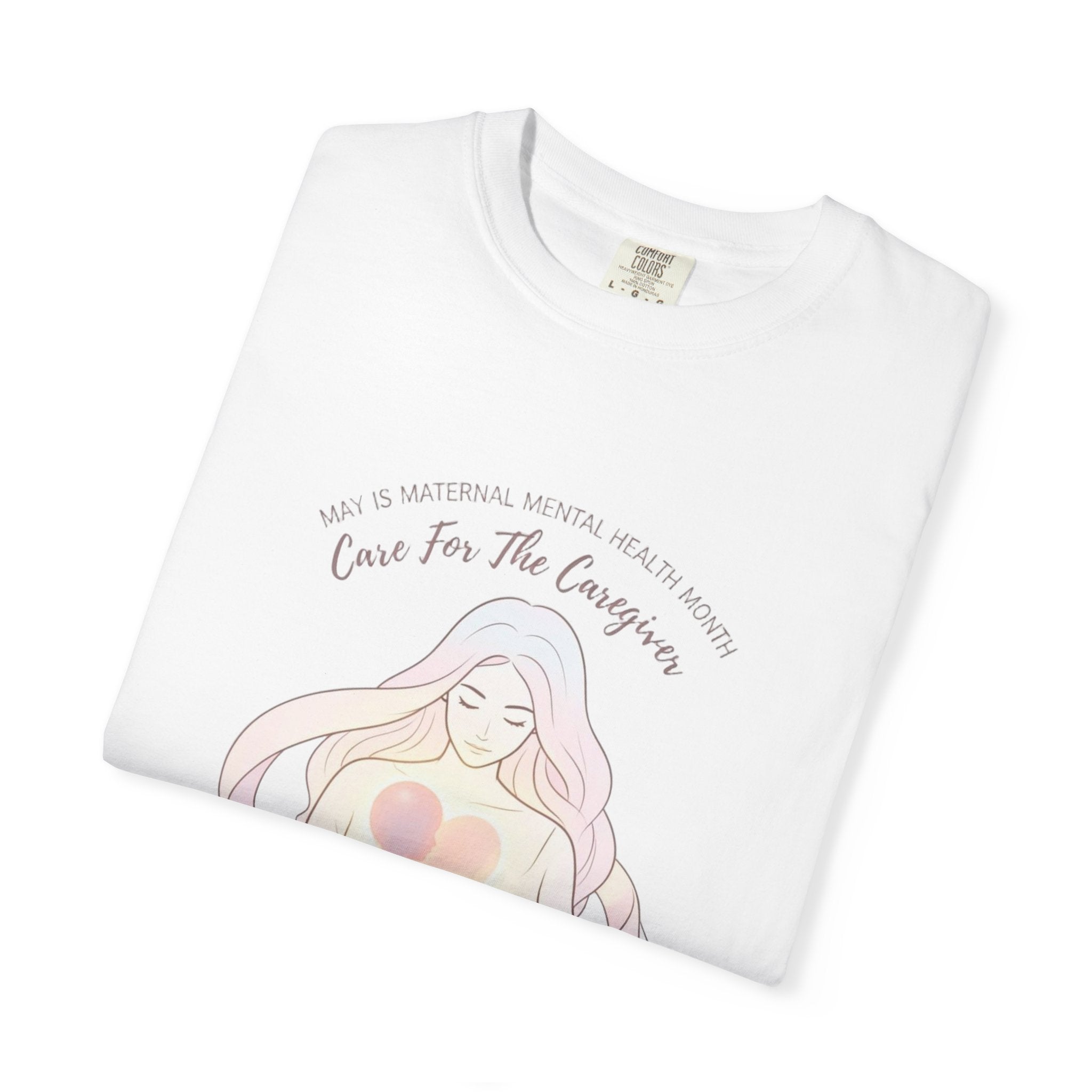 T-Shirt — Care For The Caregivers Graphic Tee (Self-Care Heart Illustration)
