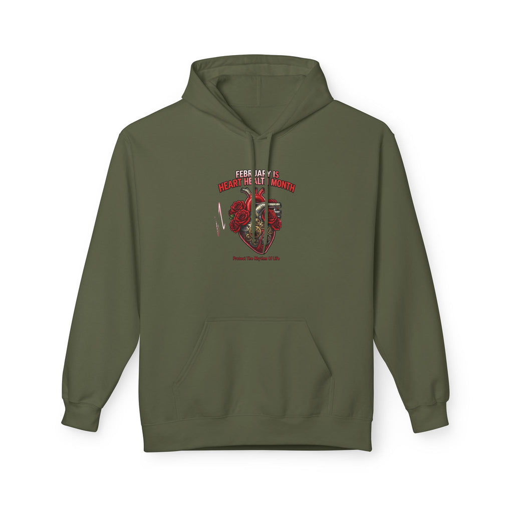 Hockey Heart Shield Hoodie — Proud to Play 'Til the End