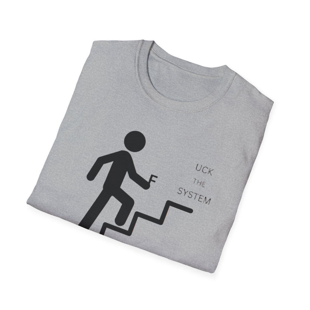 Stairway to F System T-Shirt — Minimalist Climbing Graphic Tee