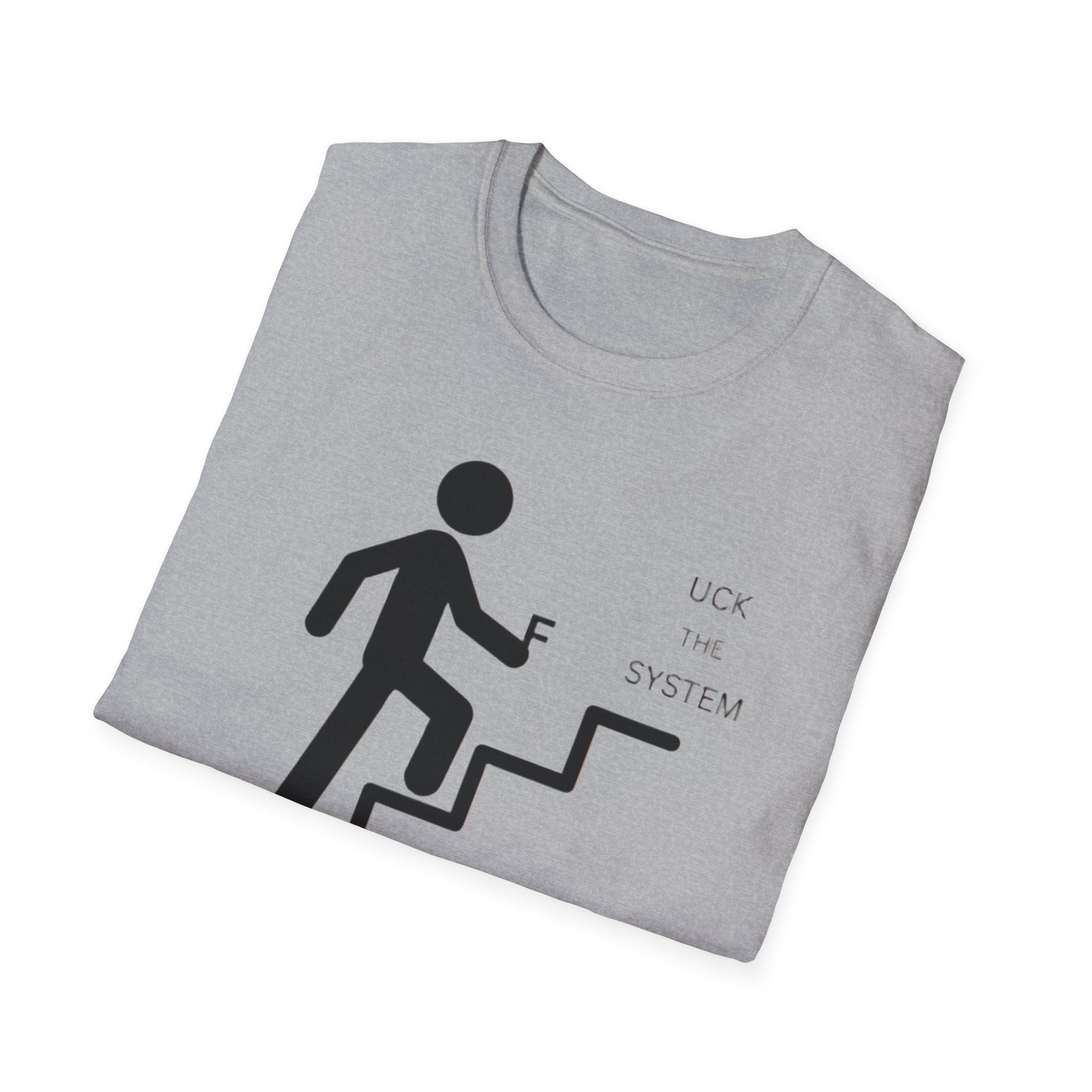 Stairway to F System T-Shirt — Minimalist Climbing Graphic Tee