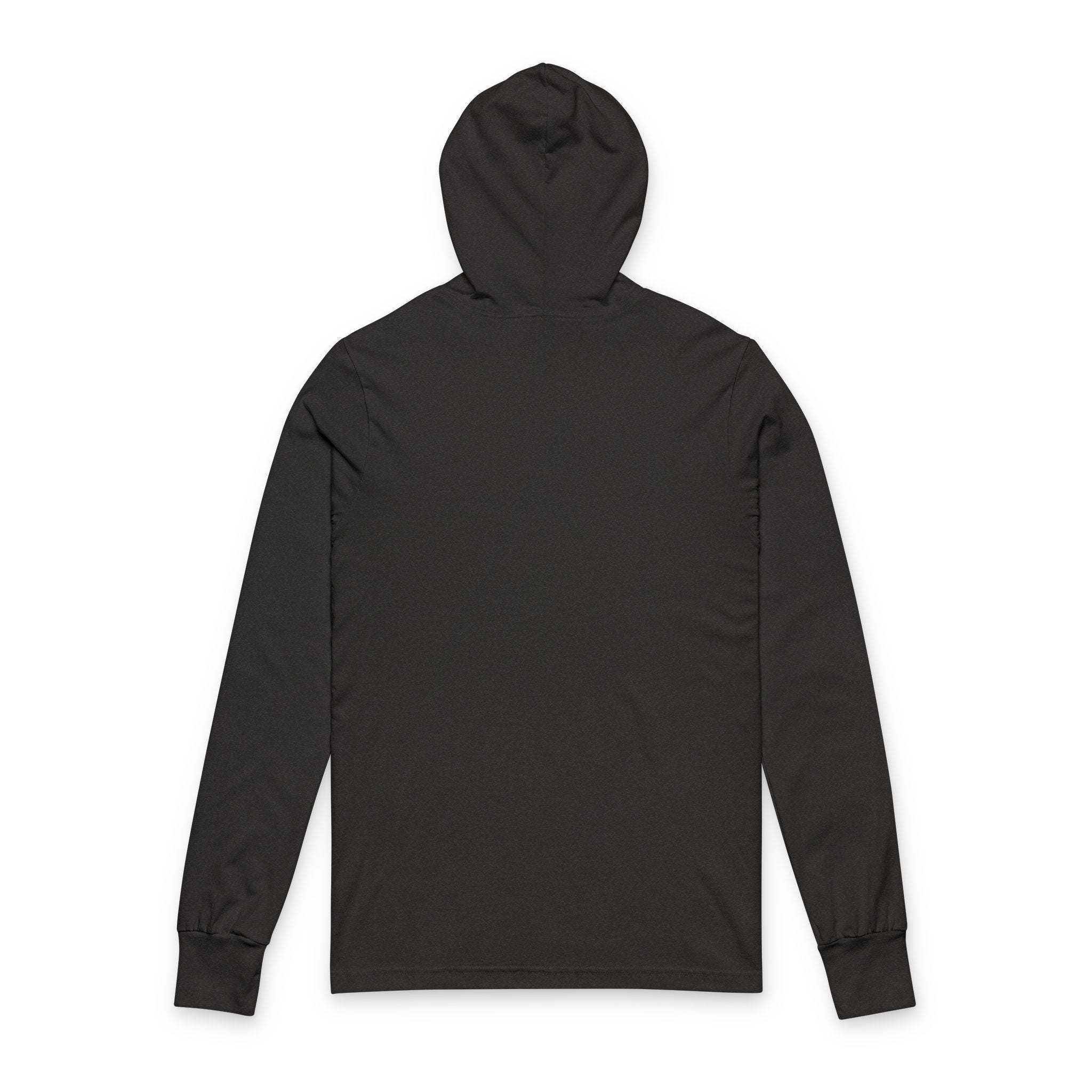 Hooded Long Sleeve Tee — "Socially Exhausted But Still Iconic" Graphic
