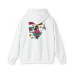 Retro Inspo Hoodie — 'Nope' Meditation Collage Graphic Hooded Sweatshirt