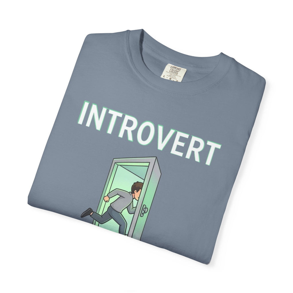 Introvert Exit T-Shirt — Funny Introvert Graphic Tee