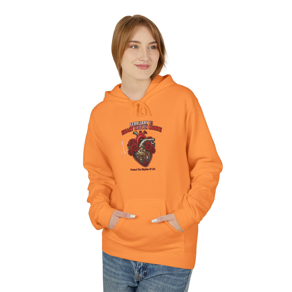 Hockey Heart Shield Hoodie — Proud to Play 'Til the End
