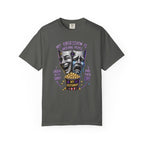 Theater Masks Popcorn Tee — “My Obsession Is Watching People” Graphic T-Shirt